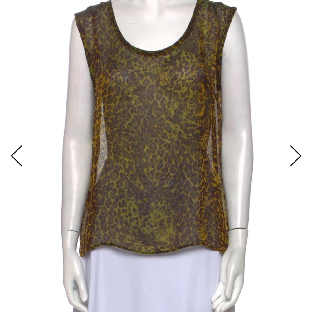 Vintage YSL leopard print tank
